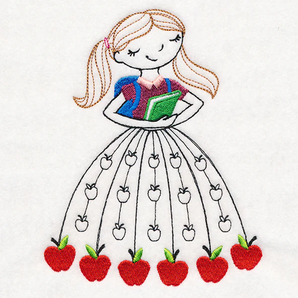 September Friend with Books