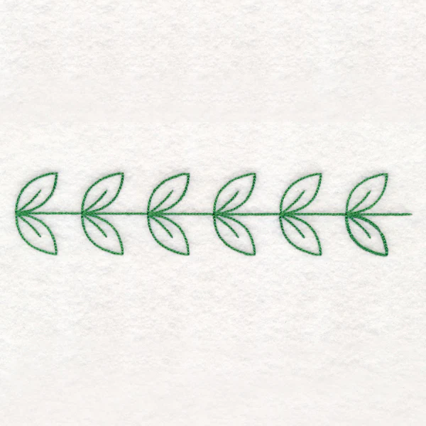 Serene Leaf Border (Vintage)
