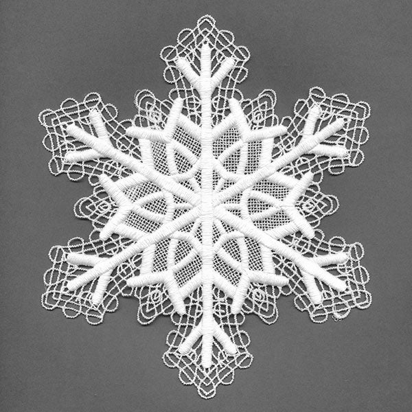 Serene Snowflake Lace Doily (Battenburg Lace) - Image 12
