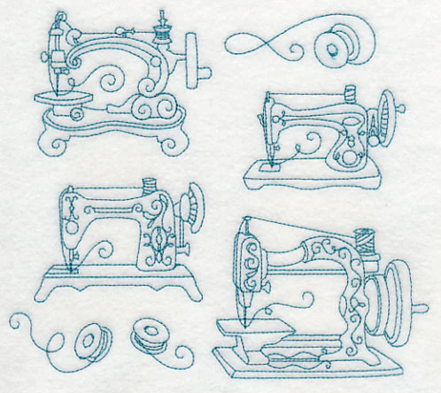 Sew It Seams Medley (Redwork) - Image 2