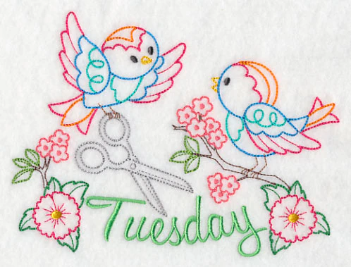 Sew Sweet Birdies on Tuesday (Vintage)