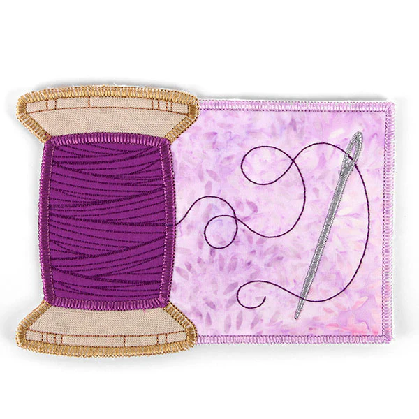 Sewer's Delight Thread Spool Mug Rug (In-the-Hoop) - Image 4