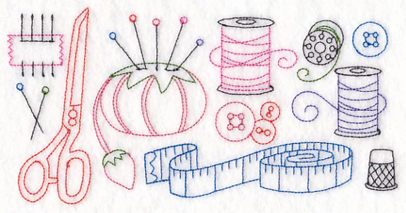 Sewing Quick Stitch Border (Vintage) - Image 3