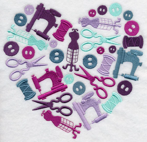 Sewing Silhouette Heart - Image 6