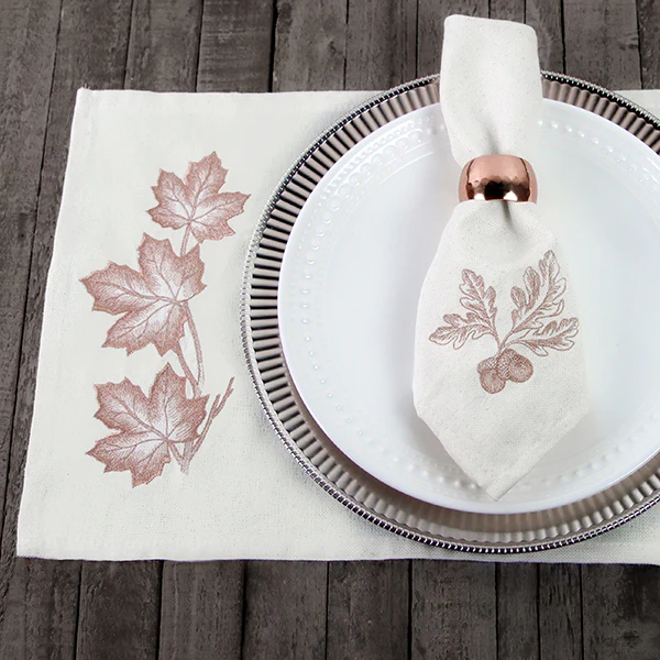 Sheer Autumn Maple Leaves Border - Image 10