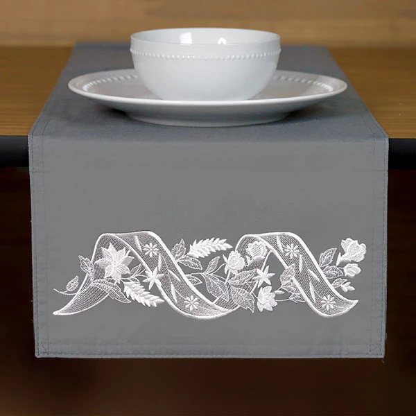 Sheer Elegance Ribbons and Flowers Border - Image 4