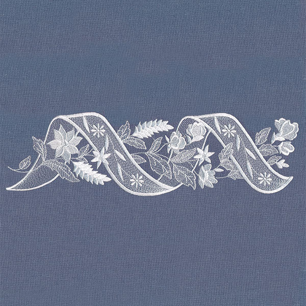 Sheer Elegance Ribbons and Flowers Border - Image 9