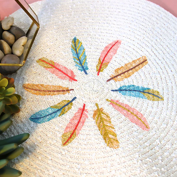 Shimmering Feathers Circle - Image 8