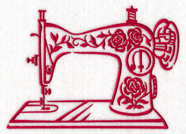 Simple Floral Sewing Machine - Image 2