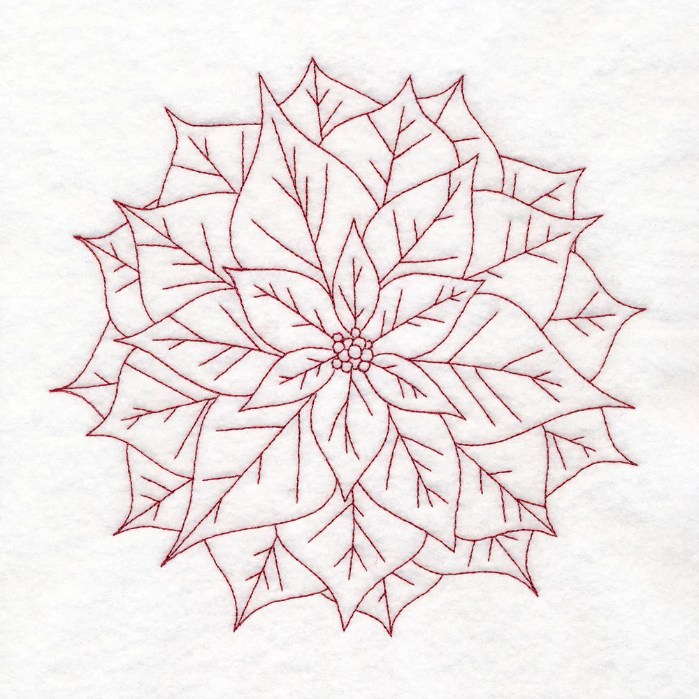 Simple Poinsettia (Quilting) - Image 5