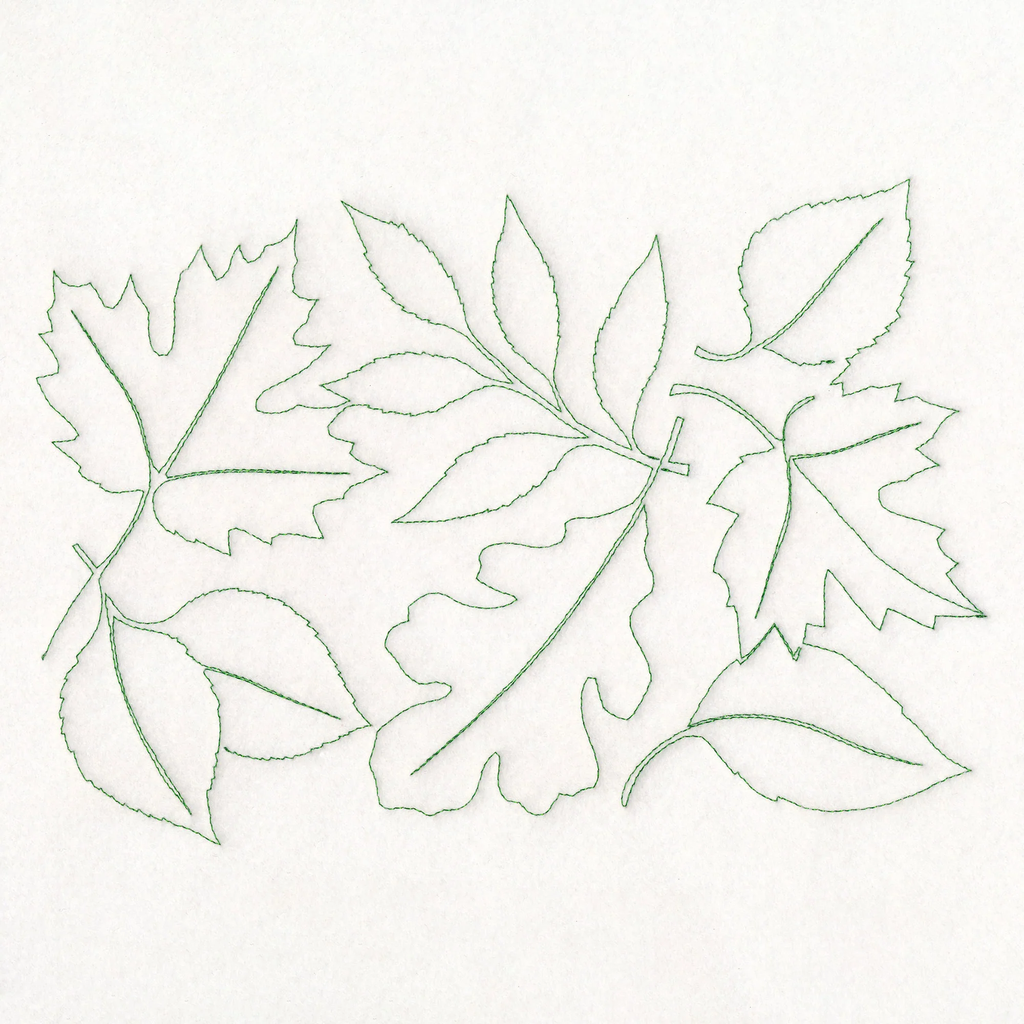Simply Summer - Leaves (Edge-to-Edge Quilting)