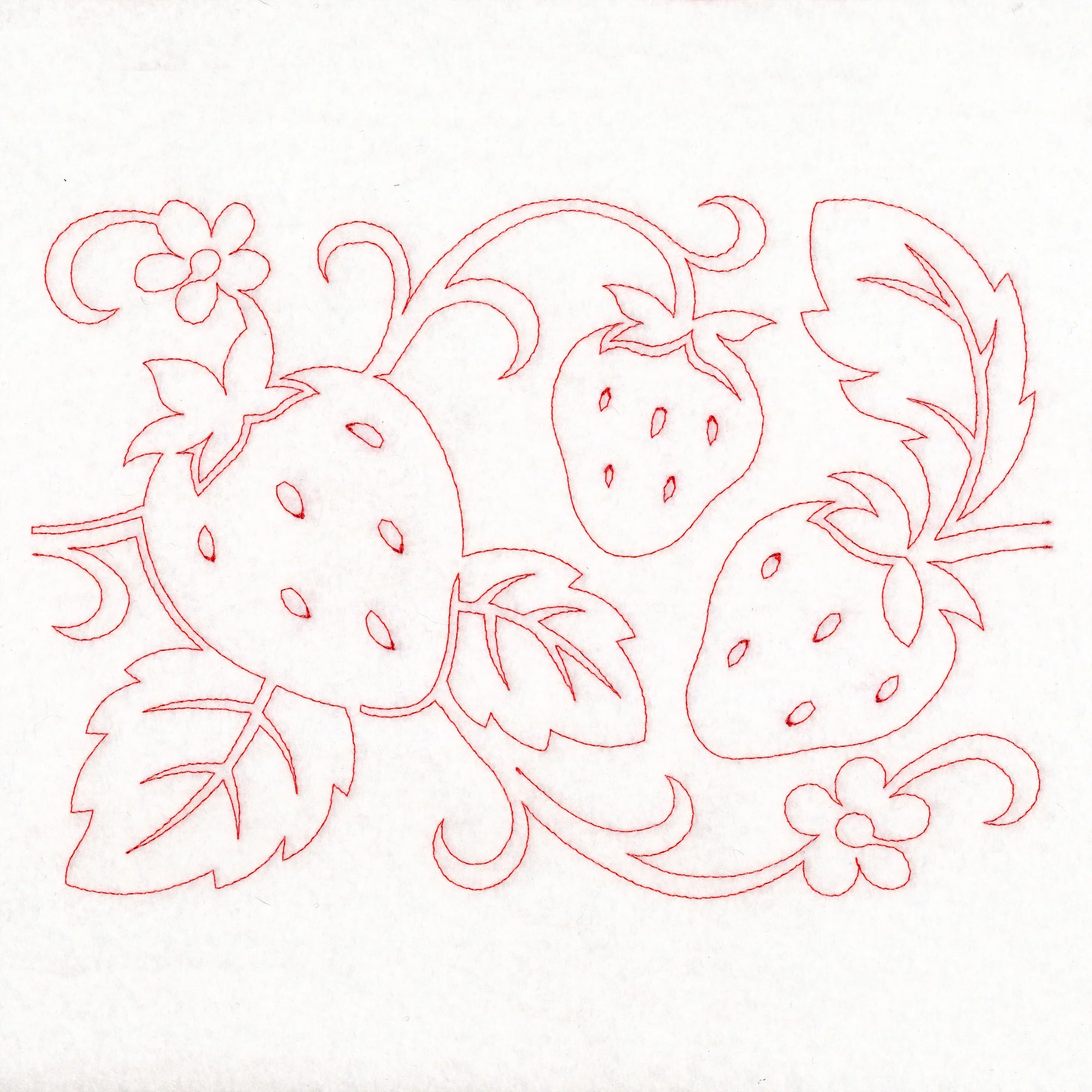 Simply Summer - Strawberries (Edge-to-Edge Quilting) - Image 5