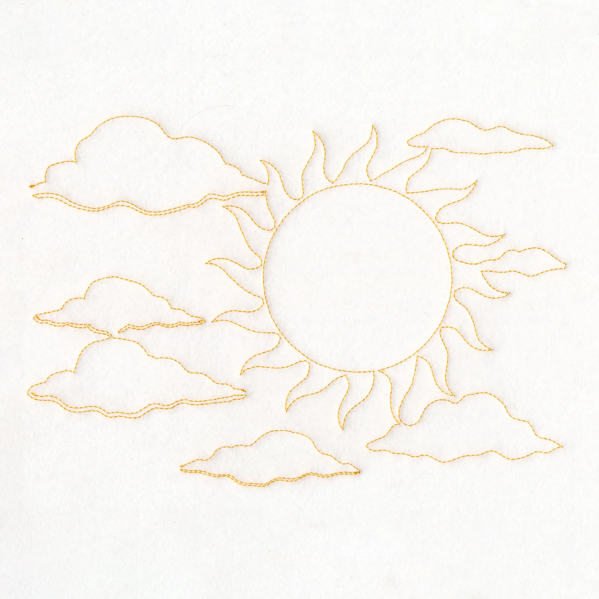 Simply Summer - Sun (Edge-to-Edge Quilting)