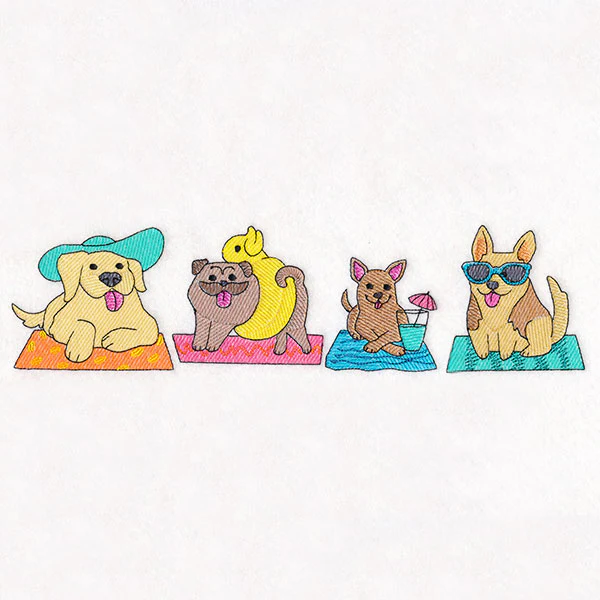 Sizzling Summer Border – Beach Dogs