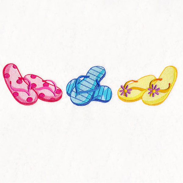 Sizzling Summer Border - Flip Flops