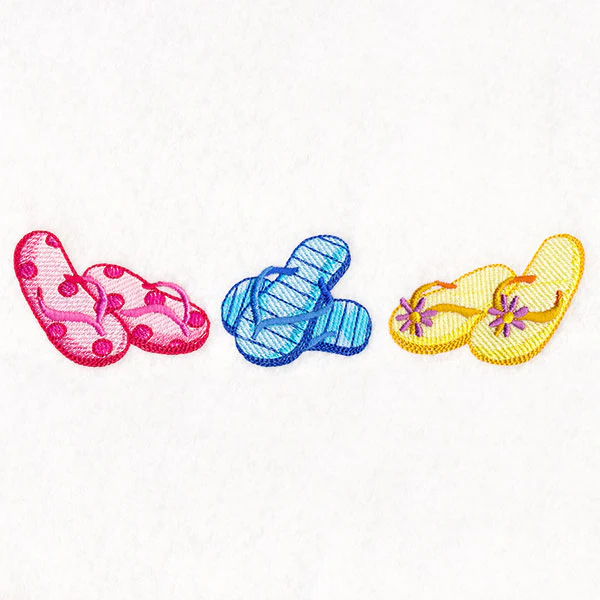 Sizzling Summer Border - Flip Flops - Image 3