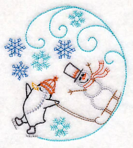Skating Penguin Circle (Vintage) - Image 5