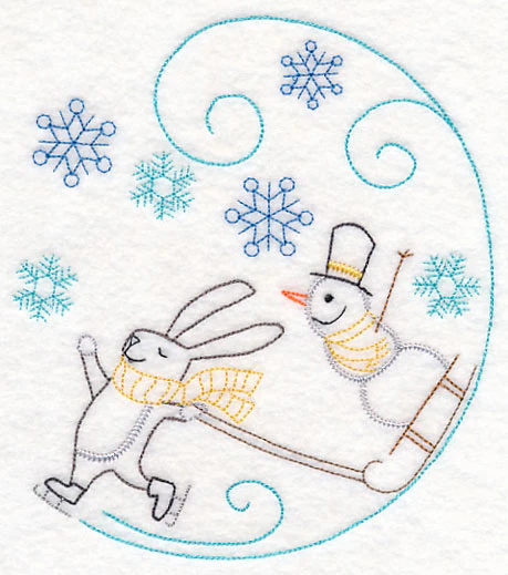 Skating Rabbit Circle (Vintage) - Image 2