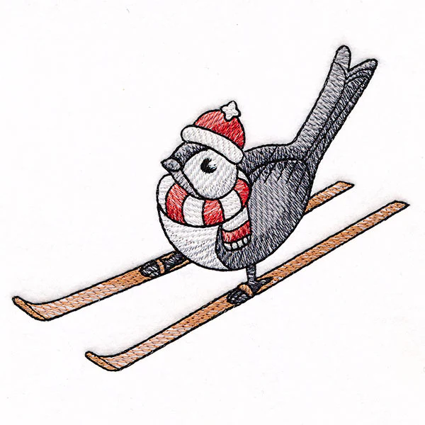 Skiing Chickadee - Image 3