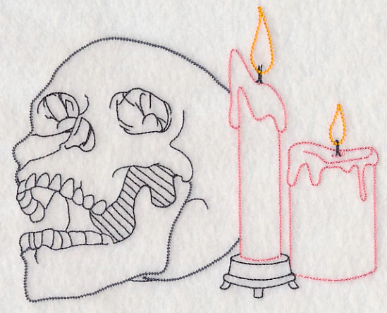 Skull and Candles (Vintage) - Image 2