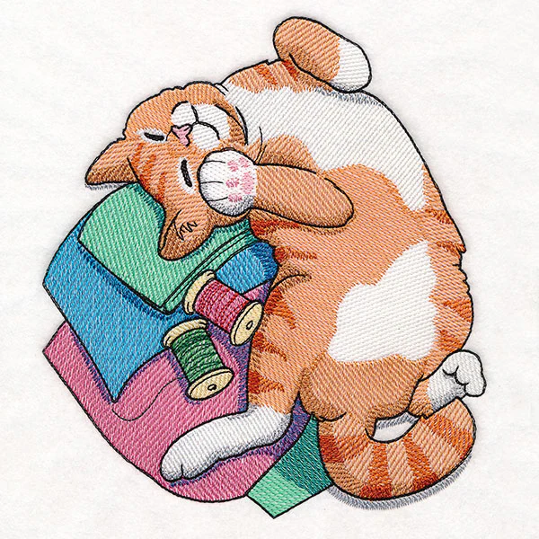 Sleeping on Fabric Kitty - Image 12