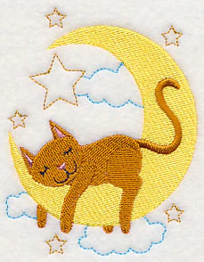 Sleepy Cat on Moon - Image 2
