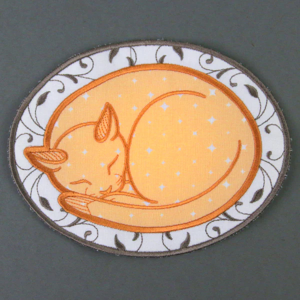 Sleepy Kitty Mug Rug (In-the-Hoop) - Image 2