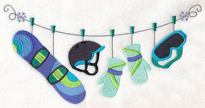 Snowboard Clothesline