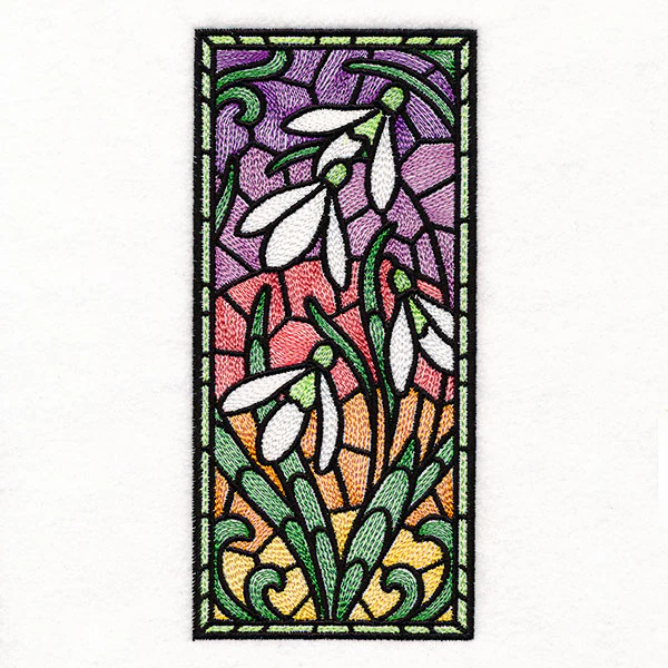 Snowdrops Stained Glass Panel - Image 5