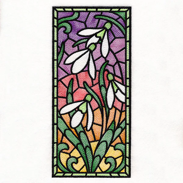 Snowdrops Stained Glass Panel - Image 6