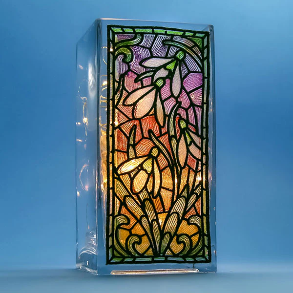 Snowdrops Stained Glass Panel - Image 9