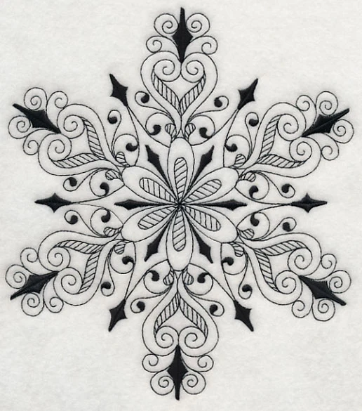 Snowflake Symphony 3 (Blackwork) - Image 5