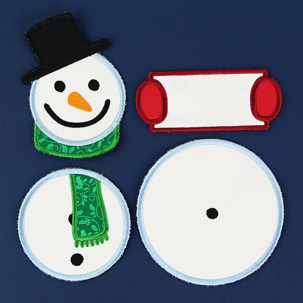 Snowman Door Hanger (In-the-Hoop) - Image 3