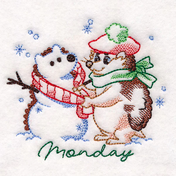 Snowman Hedgehog on Monday - Image 3