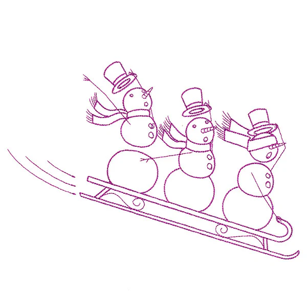 Snowmen Adventures - Sledding - Image 3