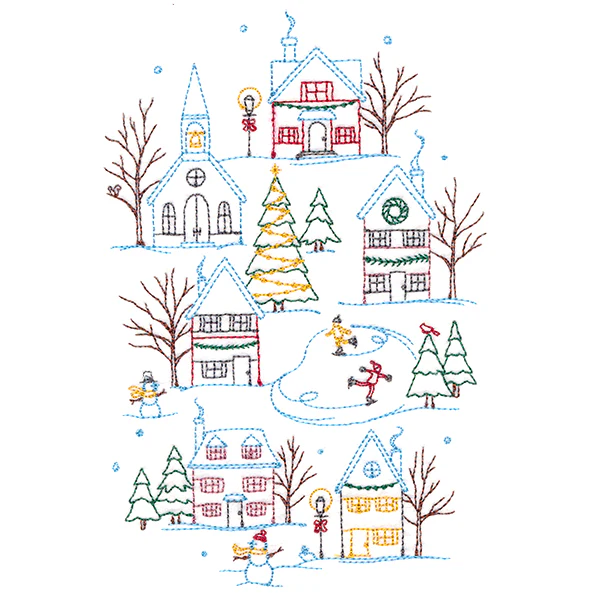 Snowy Christmas Village - Image 4