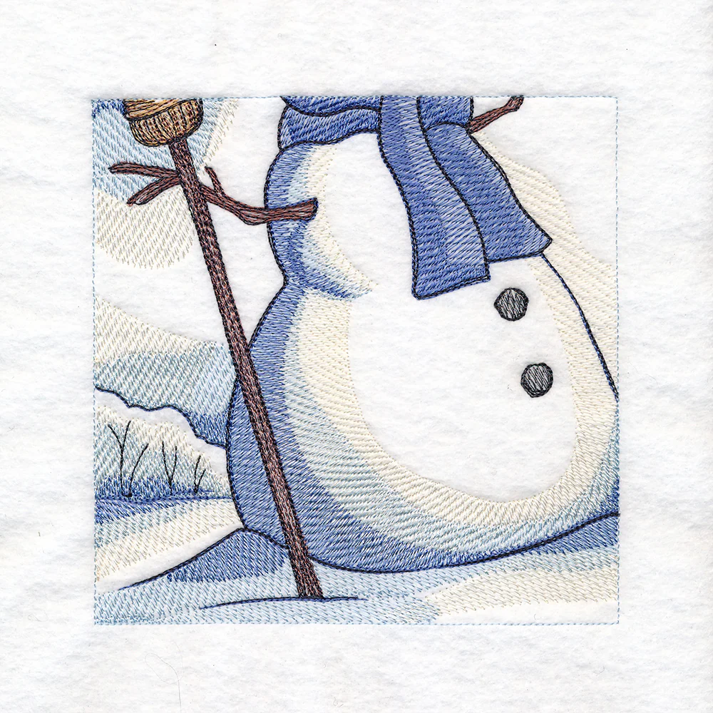 Snowy Winter Cottage Scene - Image 22