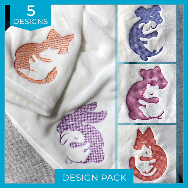 Snuggle Buddies (Embossed) Design Pack - Image 9