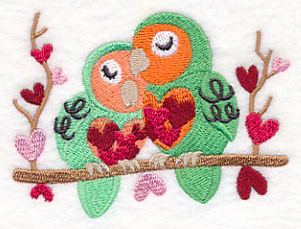 Snuggling Bird Couple - Image 5