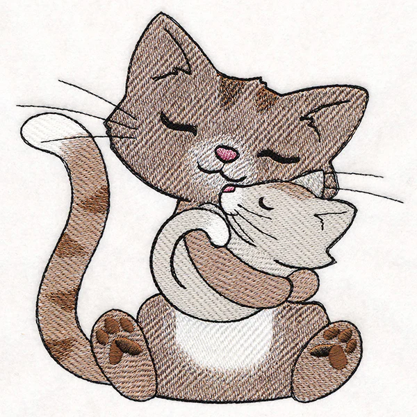 Snuggling Cats
