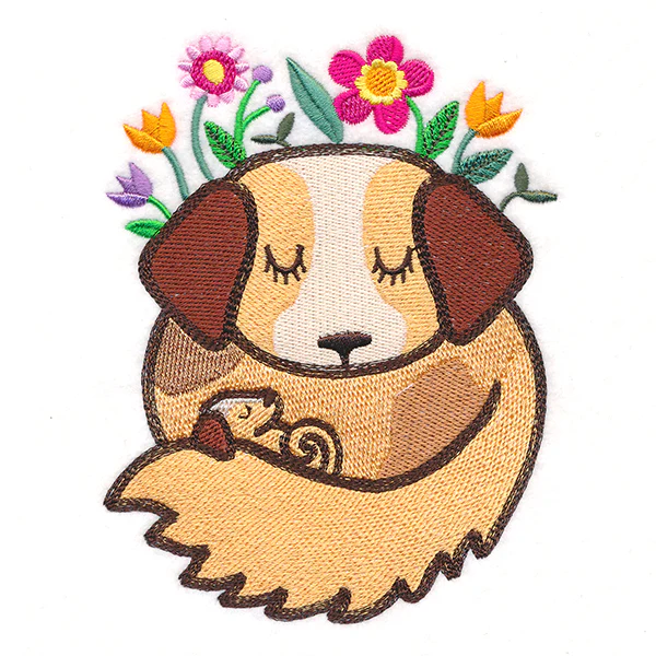Snuggling Woodland Dogs - Image 2