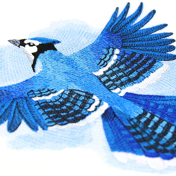 Soaring Blue Jay in Watercolor - Image 8