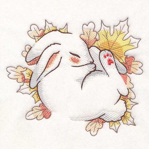 Soft Sleepy Autumn Bunny - Image 2