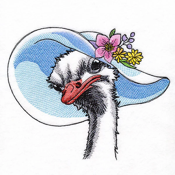 Southern Belle Sun Hat Ostrich - Image 5