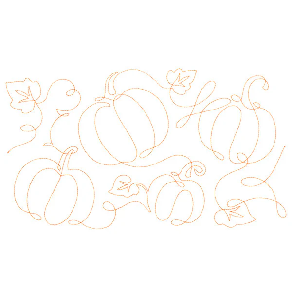 Spiraling Pumpkins (Edge-to-Edge Quilting) - Image 5