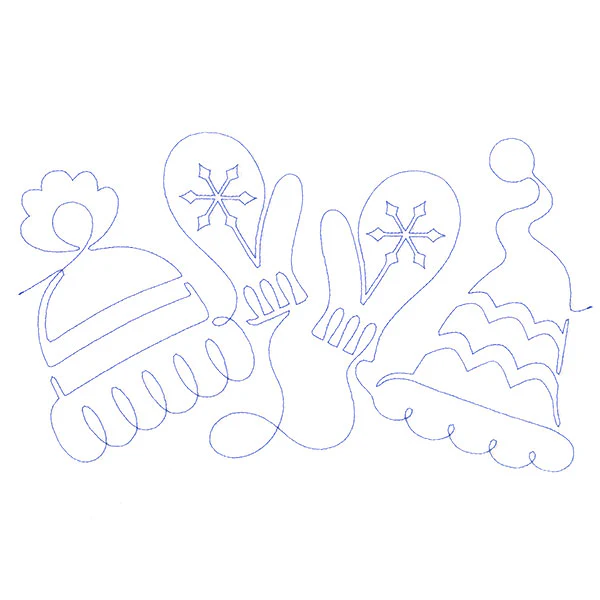 Spiraling Winter Mittens (Edge-to-Edge Quilting) - Image 5