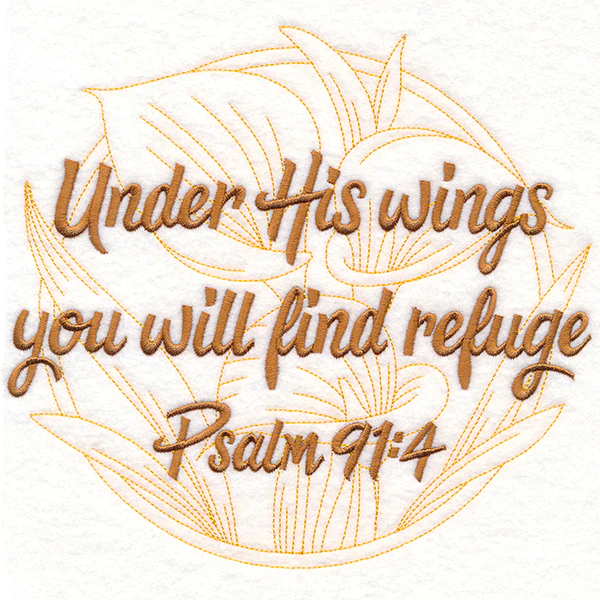 Spirited Sayings - Under His Wings With Calla Lilies - Image 6