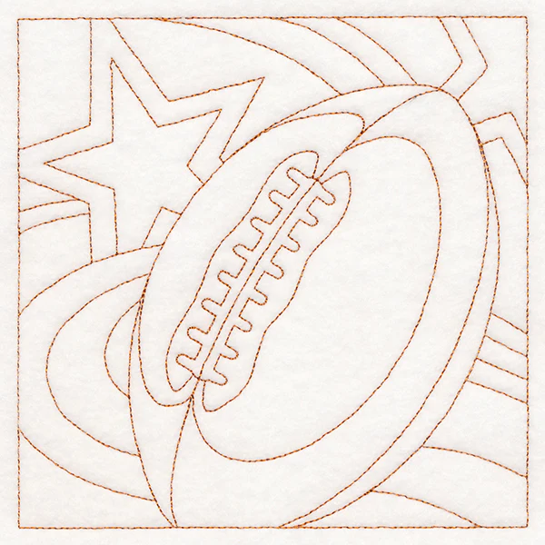 Sports Quilting - Football (Double Run) - Image 3