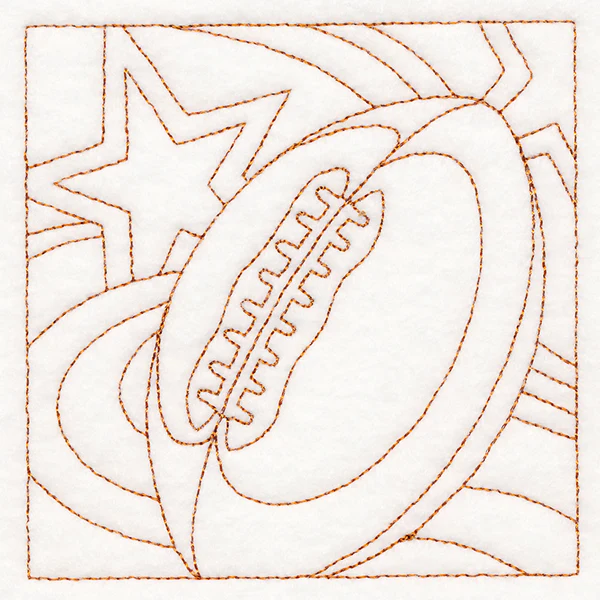 Sports Quilting - Football (Double Run) - Image 5