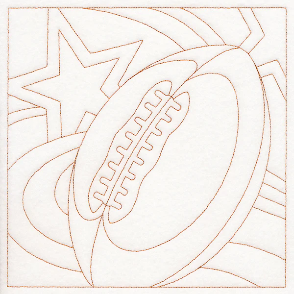 Sports Quilting - Football (Double Run) - Image 6